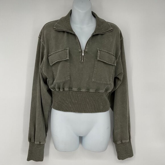 Le lis Drew‎ Cropped  Dolman Sleeve Pullover New Size Medium - Picture 1 of 6